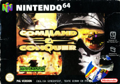Command & Conquer for the Nintendo 64 Front Cover Box Scan