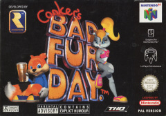 Conker's Bad Fur Day for the Nintendo 64 Front Cover Box Scan