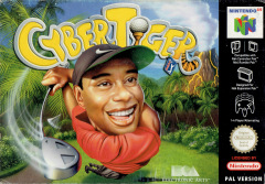 CyberTiger for the Nintendo 64 Front Cover Box Scan