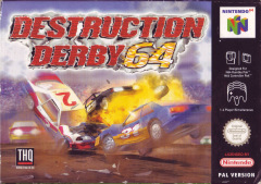 Destruction Derby 64 for the Nintendo 64 Front Cover Box Scan