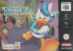 Donald Duck (Disney's): Quack Attack for the Nintendo 64 Front Cover Box Scan