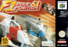 F1 Pole Position 64 for the Nintendo 64 Front Cover Box Scan