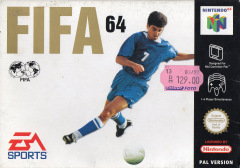 FIFA 64 for the Nintendo 64 Front Cover Box Scan