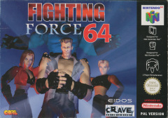 Fighting Force 64 for the Nintendo 64 Front Cover Box Scan