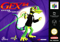 Gex 64: Enter the Gecko for the Nintendo 64 Front Cover Box Scan