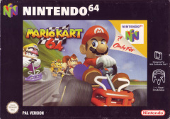 Mario Kart 64 for the Nintendo 64 Front Cover Box Scan