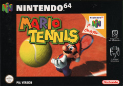 Mario Tennis for the Nintendo 64 Front Cover Box Scan