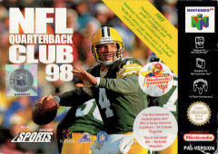 NFL Quarterback Club 98 for the Nintendo 64 Front Cover Box Scan