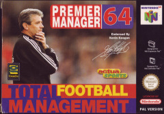 Premier Manager 64 for the Nintendo 64 Front Cover Box Scan