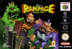 Rampage: World Tour for the Nintendo 64 Front Cover Box Scan