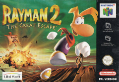 Rayman 2: The Great Escape for the Nintendo 64 Front Cover Box Scan
