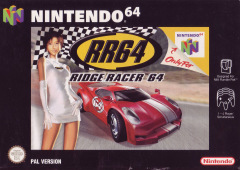 Ridge Racer 64 for the Nintendo 64 Front Cover Box Scan