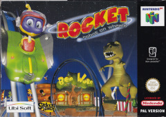 Rocket: Robot on Wheels for the Nintendo 64 Front Cover Box Scan