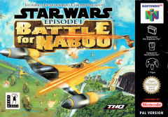 Star Wars: Episode I: Battle for Naboo for the Nintendo 64 Front Cover Box Scan
