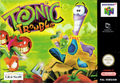 Tonic Trouble for the Nintendo 64 Front Cover Box Scan