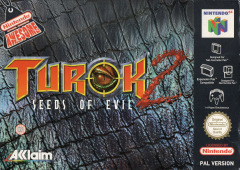 Turok 2: Seeds of Evil for the Nintendo 64 Front Cover Box Scan