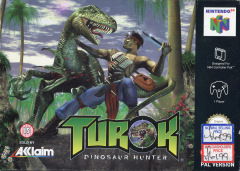 Turok: Dinosaur Hunter for the Nintendo 64 Front Cover Box Scan