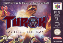 Turok: Rage Wars for the Nintendo 64 Front Cover Box Scan