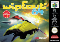 wipEout 64 for the Nintendo 64 Front Cover Box Scan