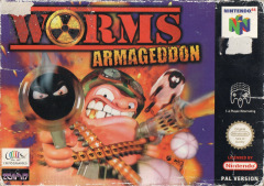 Worms Armageddon for the Nintendo 64 Front Cover Box Scan
