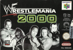 WWF WrestleMania 2000 for the Nintendo 64 Front Cover Box Scan