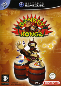 Donkey Konga Pak for the Nintendo GameCube Front Cover Box Scan