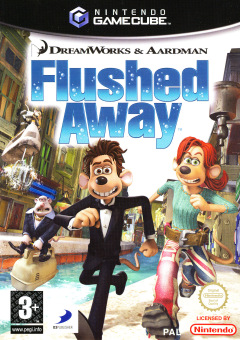 Flushed Away for the Nintendo GameCube Front Cover Box Scan
