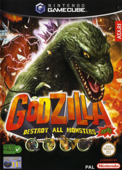 Godzilla: Destroy All Monsters Melee for the Nintendo GameCube Front Cover Box Scan