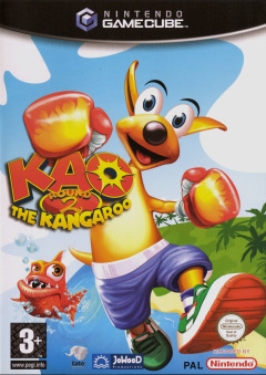 Kao the Kangaroo: Round 2 for the Nintendo GameCube Front Cover Box Scan