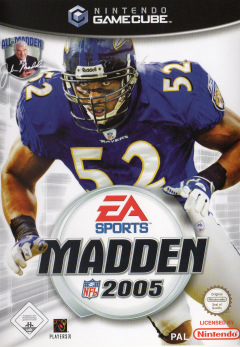 Madden NFL 2005 for the Nintendo GameCube Front Cover Box Scan