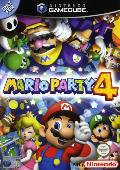 Mario Party 4 for the Nintendo GameCube Front Cover Box Scan