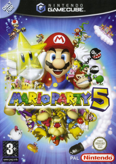 Mario Party 5 for the Nintendo GameCube Front Cover Box Scan