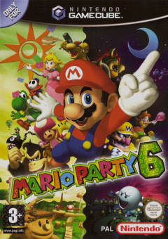 Mario Party 6 for the Nintendo GameCube Front Cover Box Scan