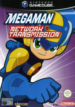 Mega Man Network Transmission for the Nintendo GameCube Front Cover Box Scan