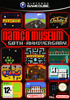 Namco Museum: 50th Anniversary for the Nintendo GameCube Front Cover Box Scan