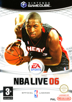 NBA Live 06 for the Nintendo GameCube Front Cover Box Scan