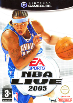 NBA Live 2005 for the Nintendo GameCube Front Cover Box Scan