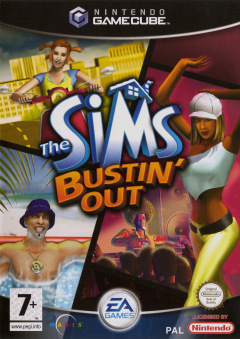 The Sims: Bustin' Out for the Nintendo GameCube Front Cover Box Scan