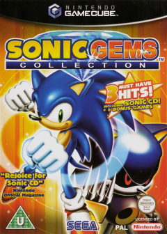 Sonic Gems Collection for the Nintendo GameCube Front Cover Box Scan