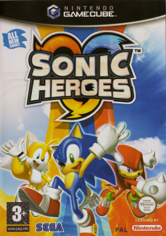 Sonic Heroes for the Nintendo GameCube Front Cover Box Scan