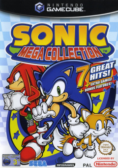 Sonic Mega Collection for the Nintendo GameCube Front Cover Box Scan