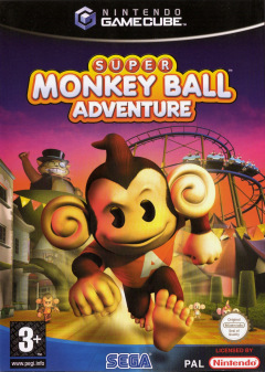 Super Monkey Ball Adventure for the Nintendo GameCube Front Cover Box Scan