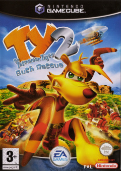 Ty the Tasmanian Tiger 2: Bush Rescue for the Nintendo GameCube Front Cover Box Scan