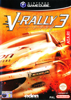 V-Rally 3 for the Nintendo GameCube Front Cover Box Scan