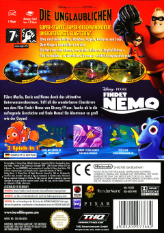 Scan of 2 Games in 1: Die Unglaublichen + Findet Nemo