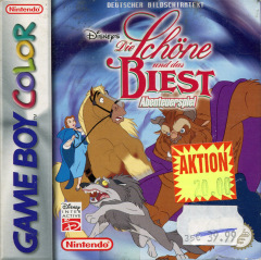 Beauty and the Beast (Disney's): A Board Game Adventure for the Nintendo Game Boy Color Front Cover Box Scan