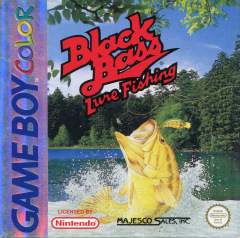 Black Bass Lure Fishing for the Nintendo Game Boy Color Front Cover Box Scan