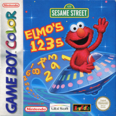 Elmo's 123s for the Nintendo Game Boy Color Front Cover Box Scan