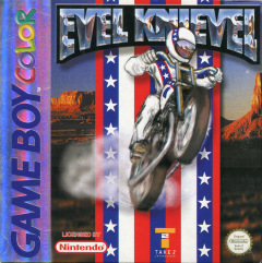 Evel Knievel for the Nintendo Game Boy Color Front Cover Box Scan