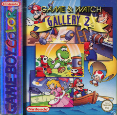 Game & Watch Gallery 2 for the Nintendo Game Boy Color Front Cover Box Scan